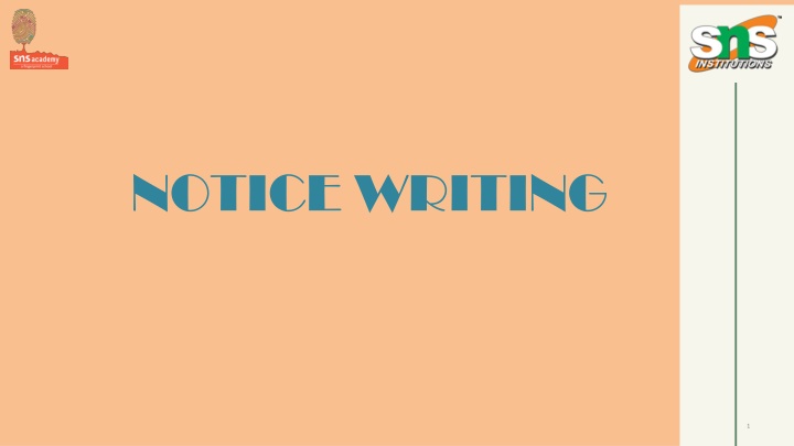 notice writing