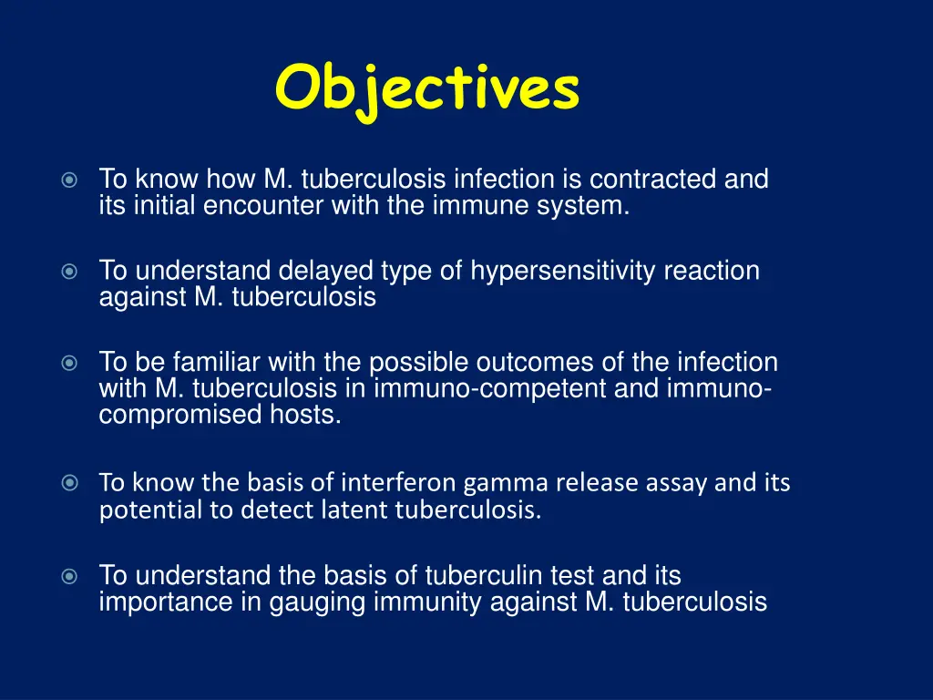 objectives
