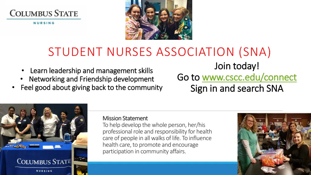 student nurses association sna