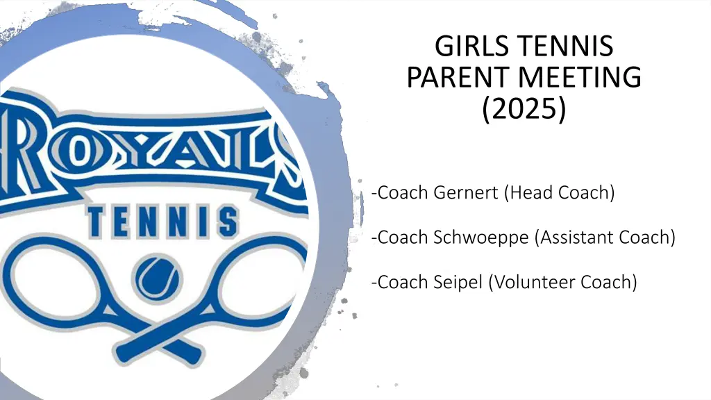 girls tennis parent meeting 2025