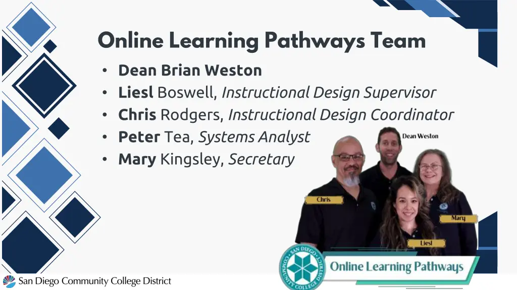 online learning pathways team