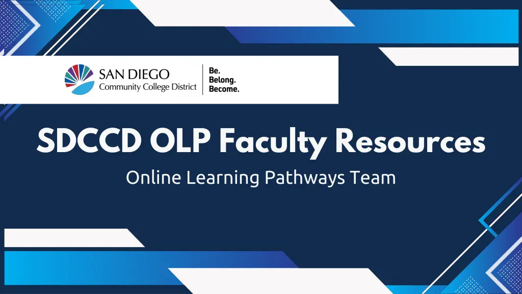 sdccd olp faculty resources online learning
