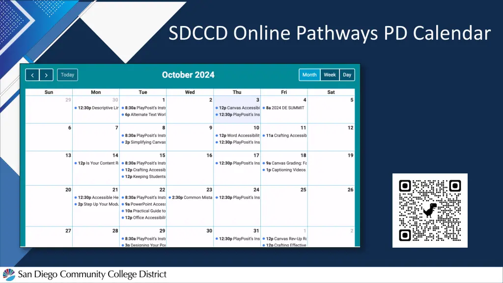 sdccd online pathways pd calendar