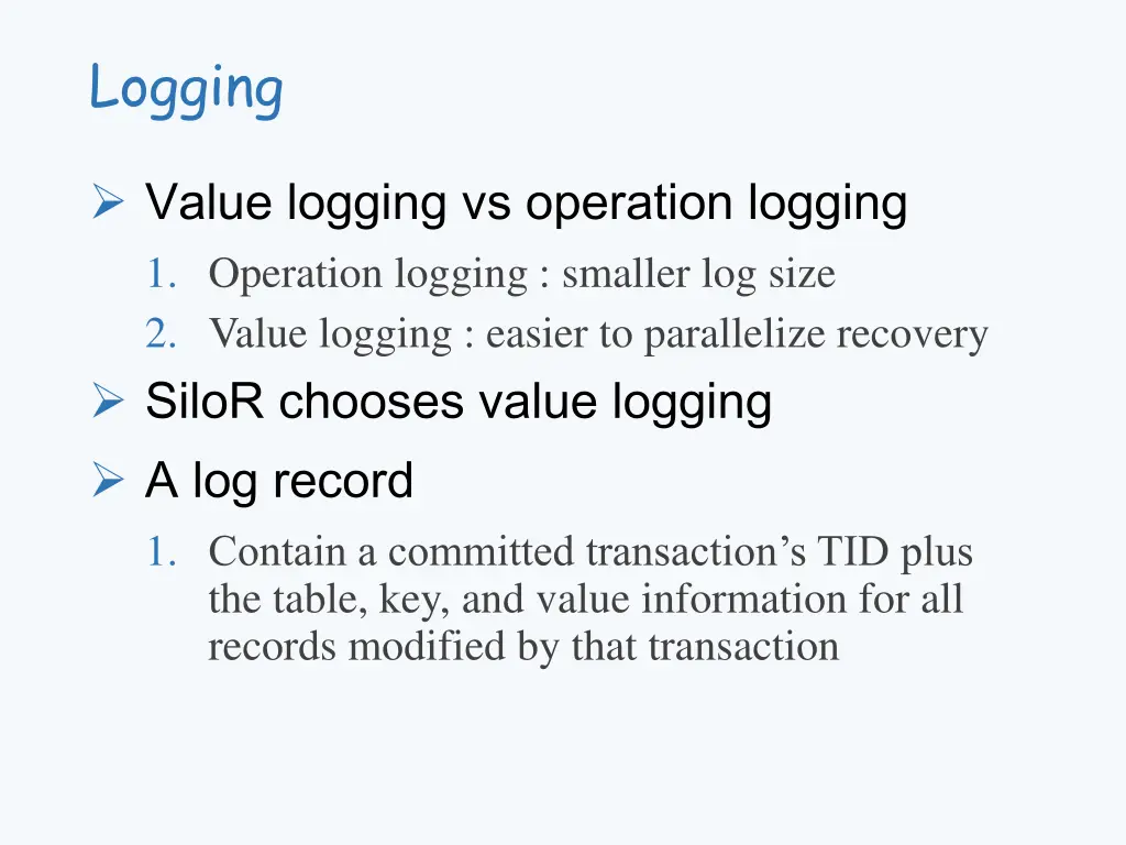 logging