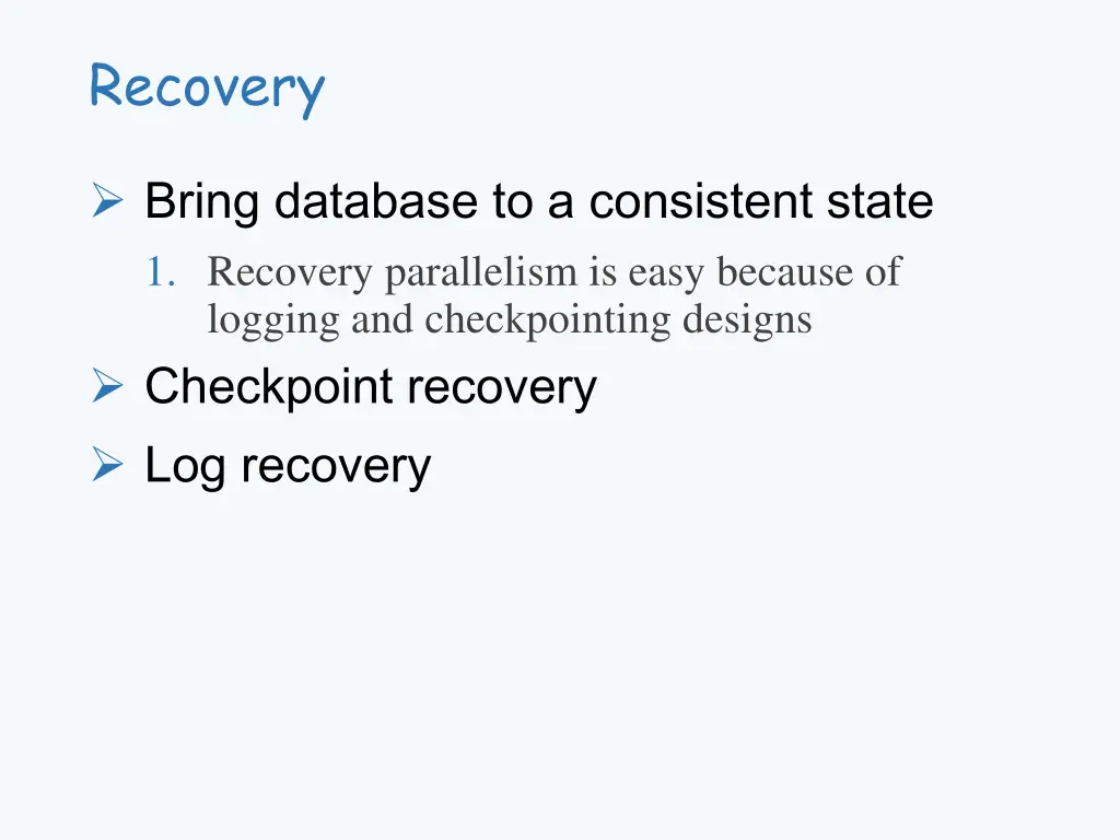 recovery