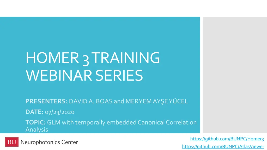 homer 3 training webinar series