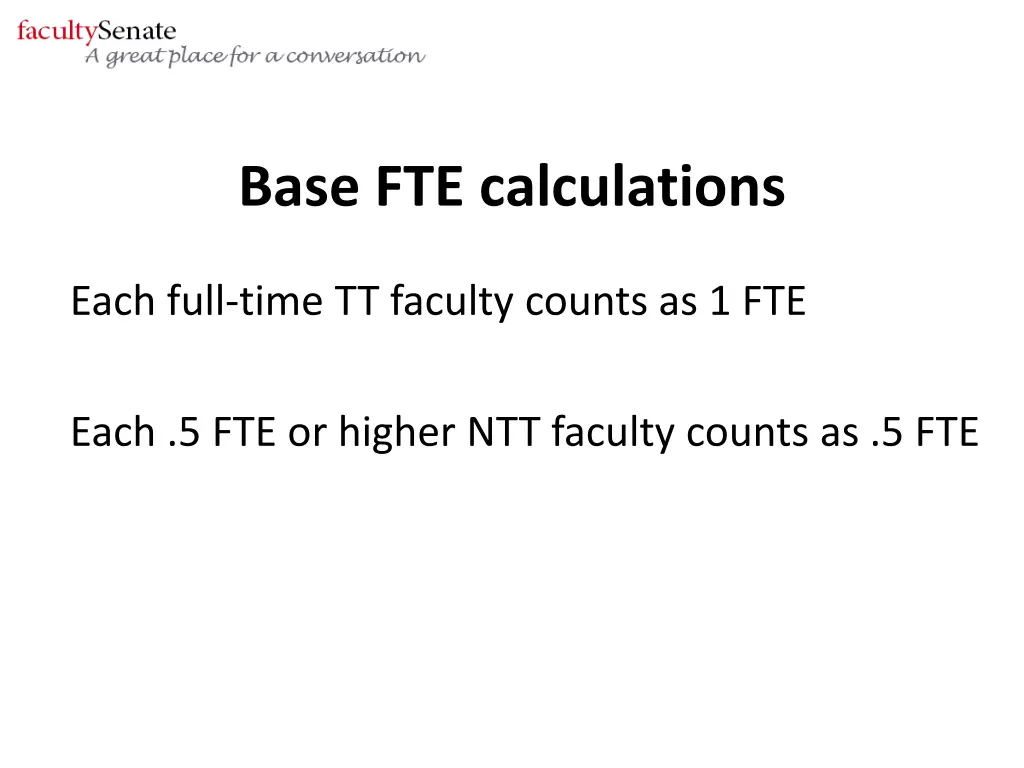 base fte calculations