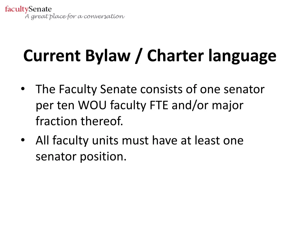 current bylaw charter language