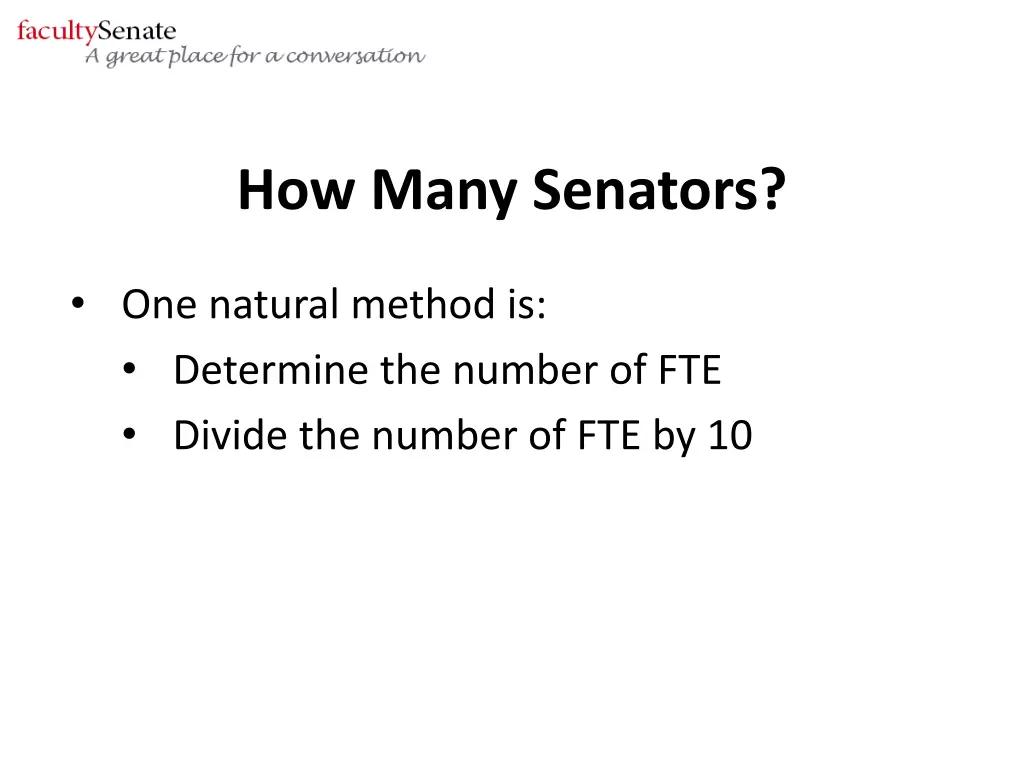 how many senators 1