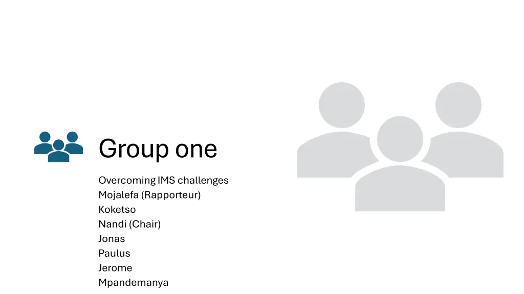 group one