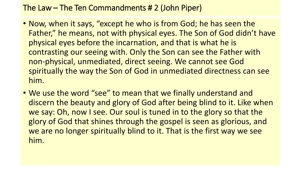 the law the law the ten commandments 2 john piper 2