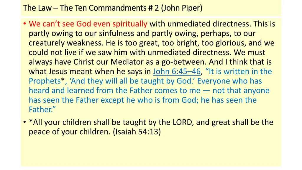 the law the law the ten commandments 2 john piper