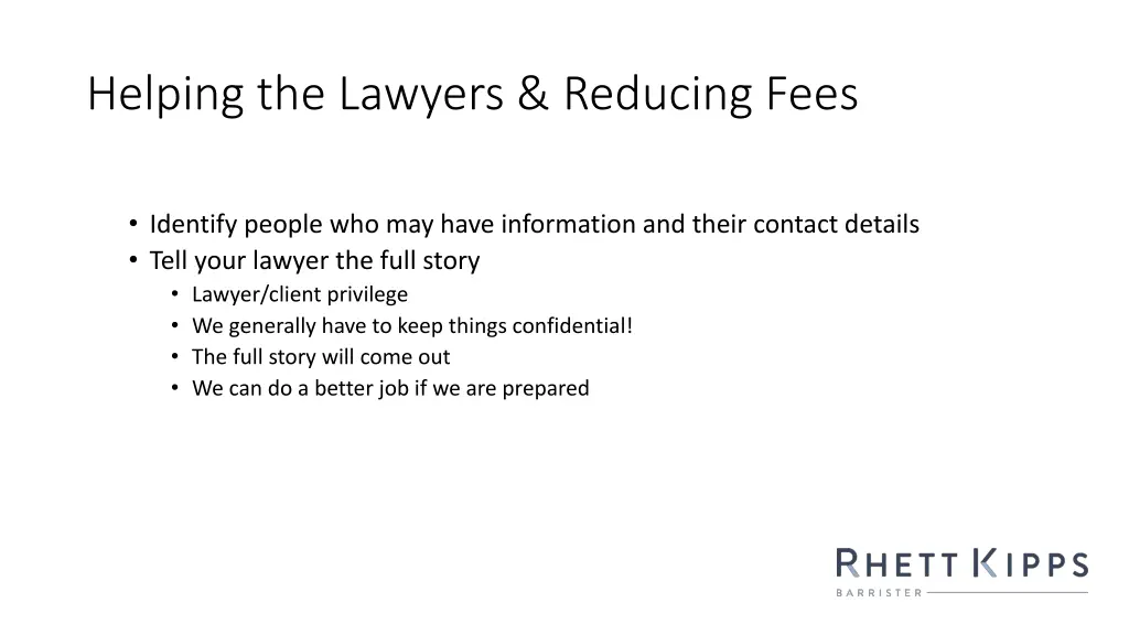 helping the lawyers reducing fees 2