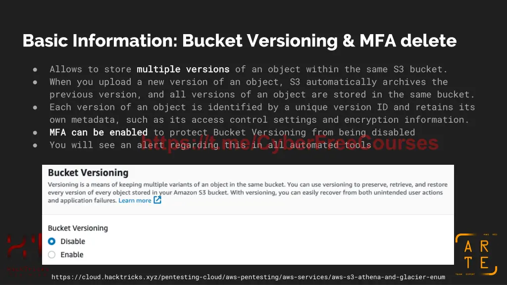 basic information bucket versioning mfa delete