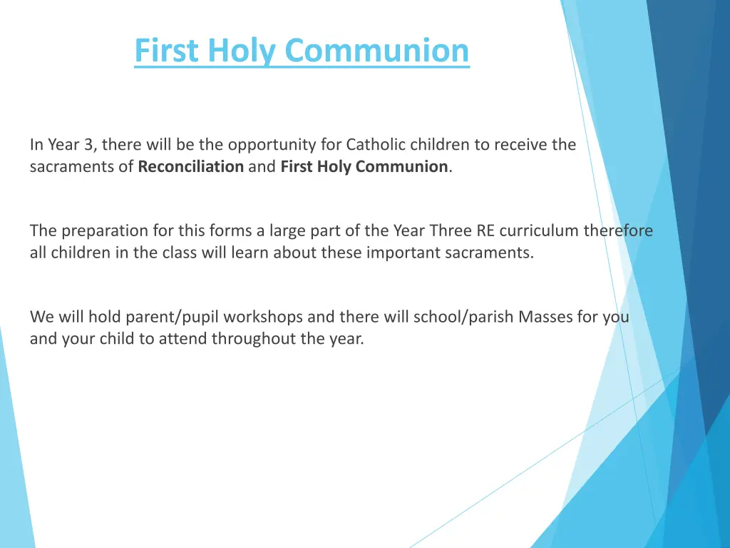 first holy communion