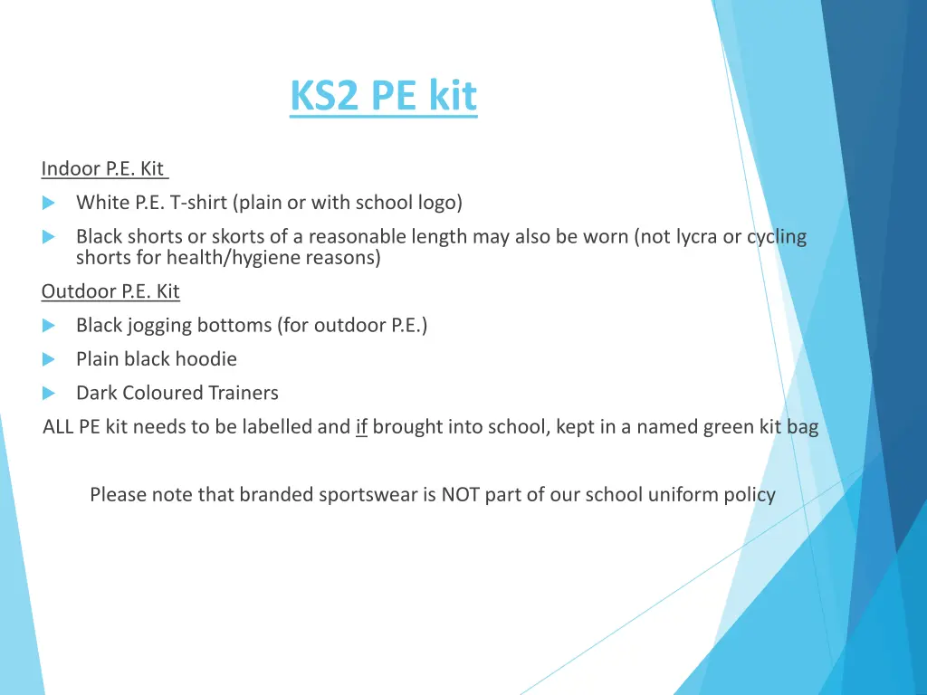 ks2 pe kit