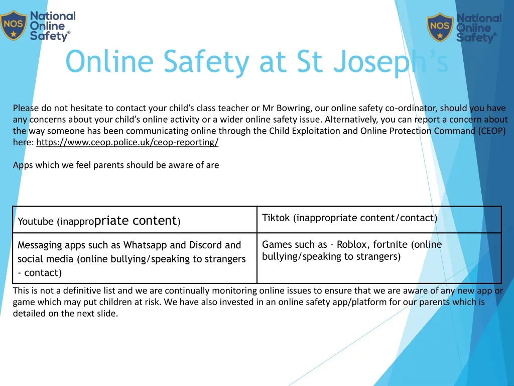online safety at st joseph s 1