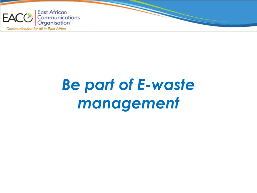 be part of e waste management