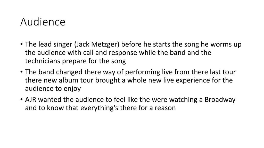 audience