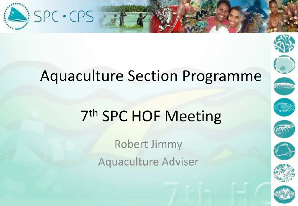 aquaculture section programme