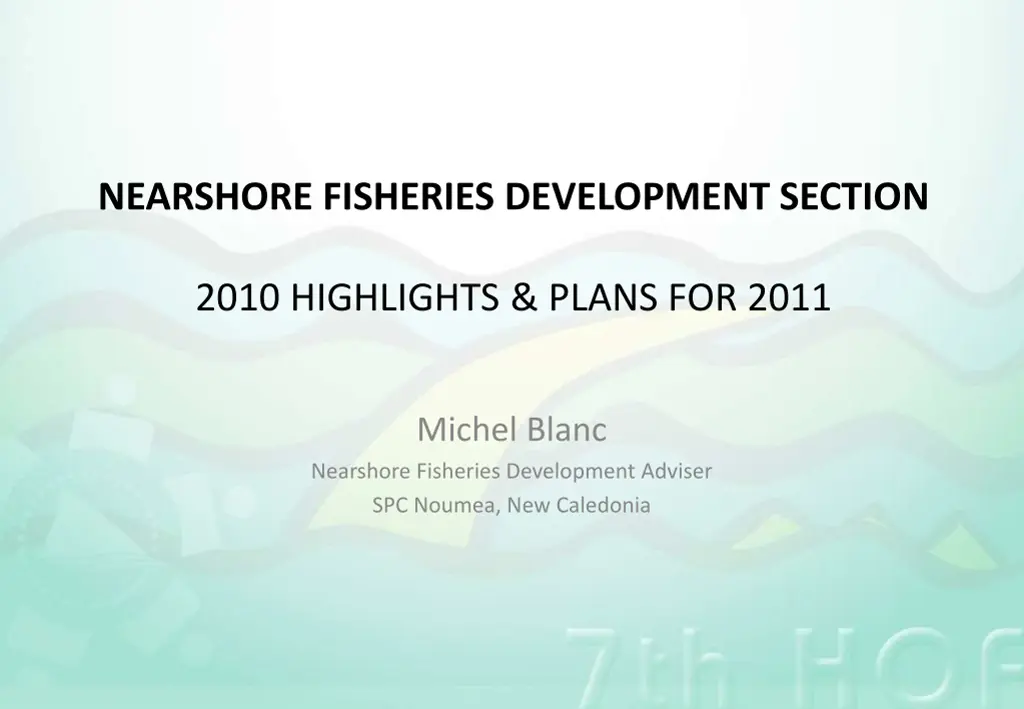 nearshore fisheries development section