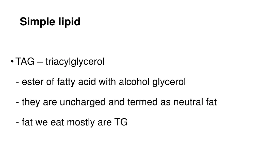 simple lipid