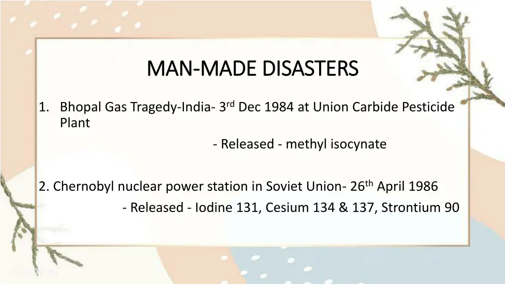 man man made disasters made disasters