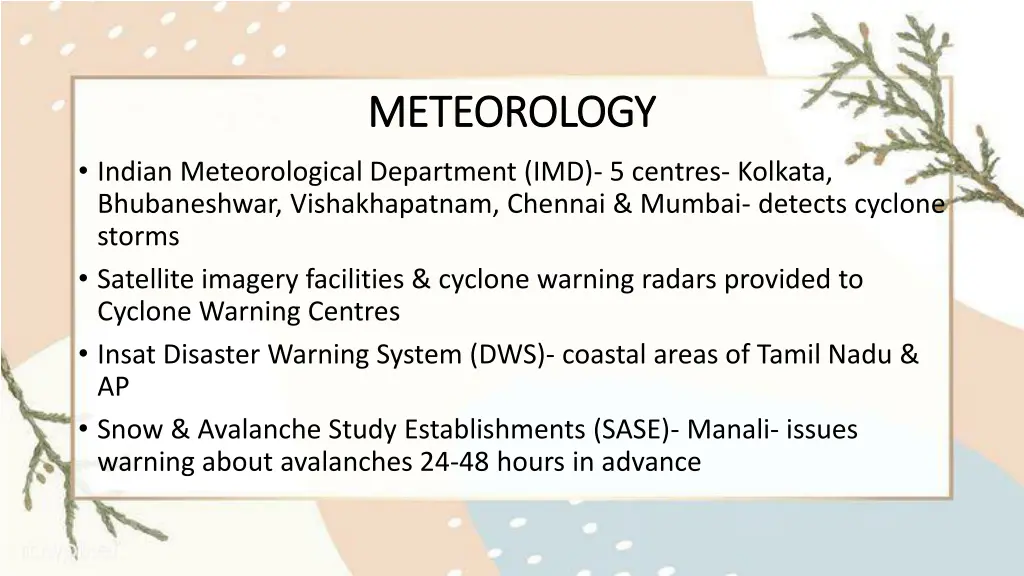 meteorology meteorology