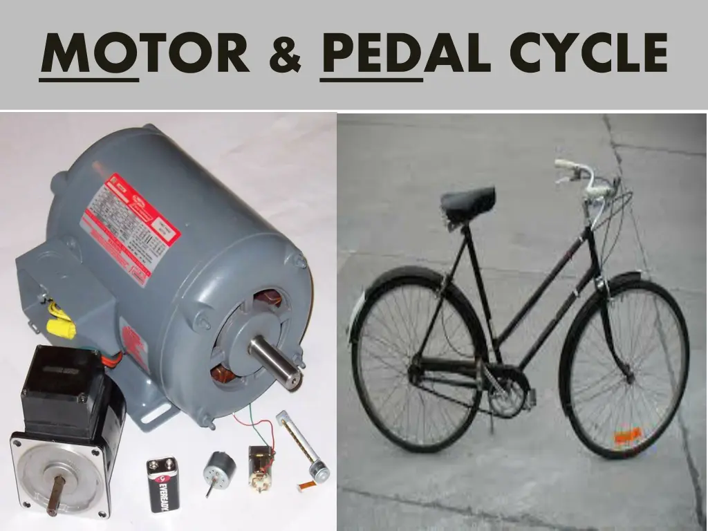 motor pedal cycle