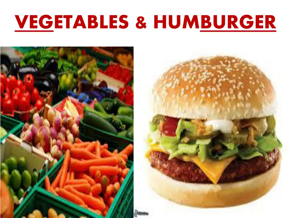 vegetables humburger