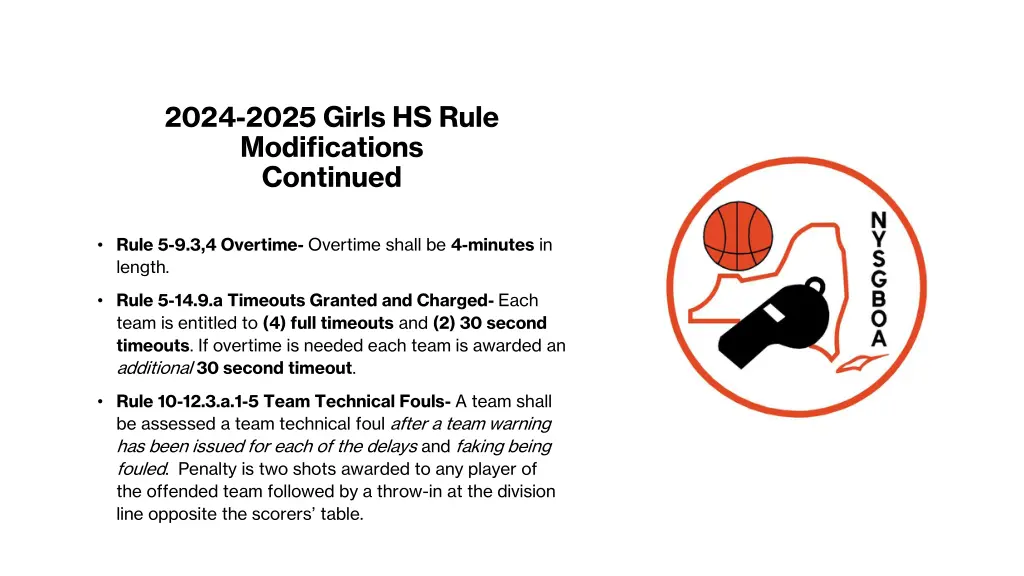 2024 2025 girls hs rule modifications continued 2