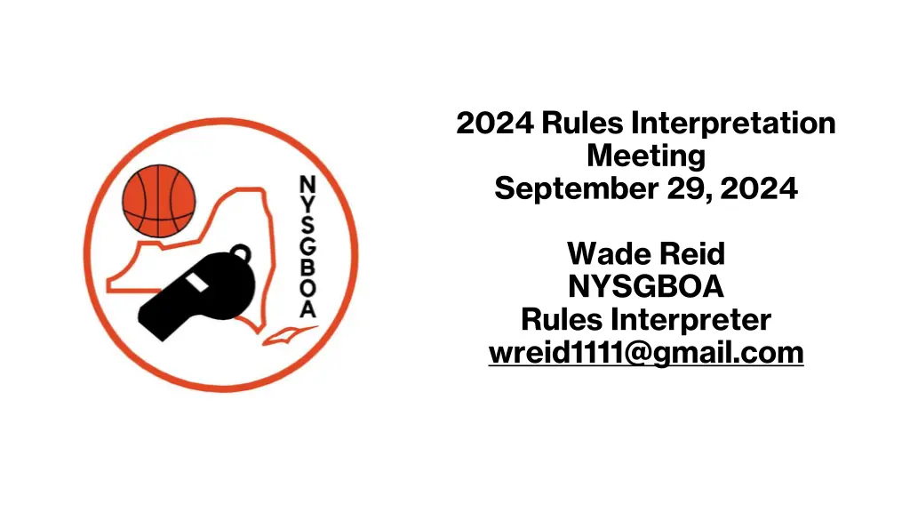2024 rules interpretation meeting september