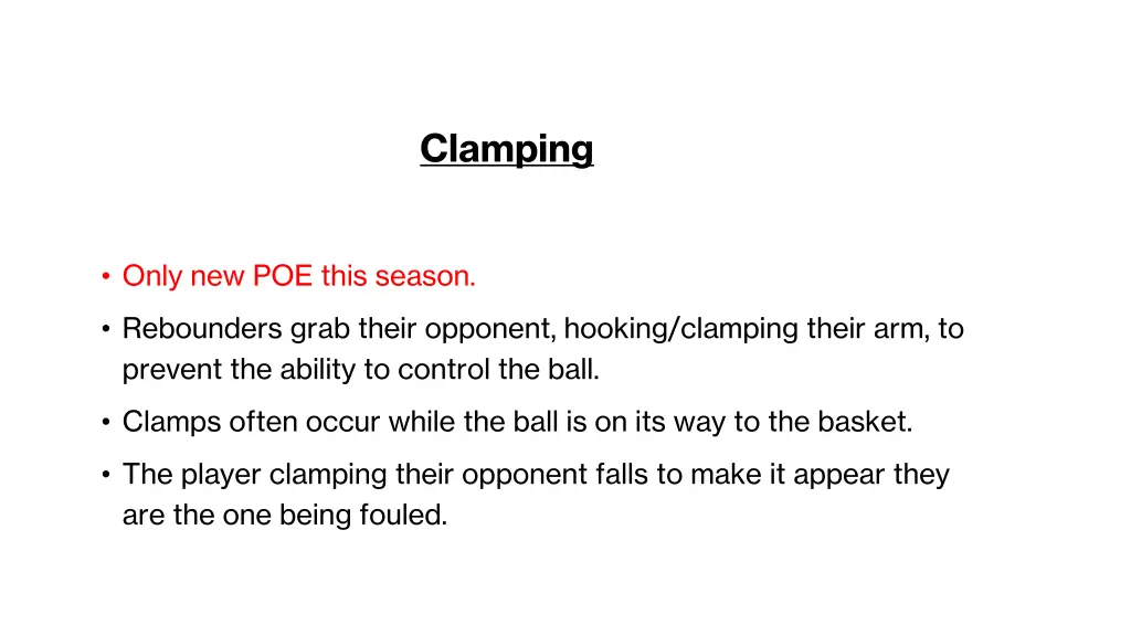 clamping