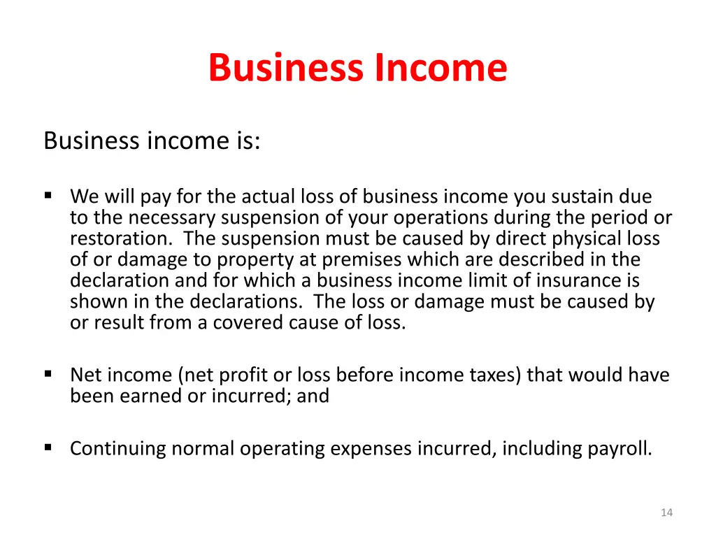 business income