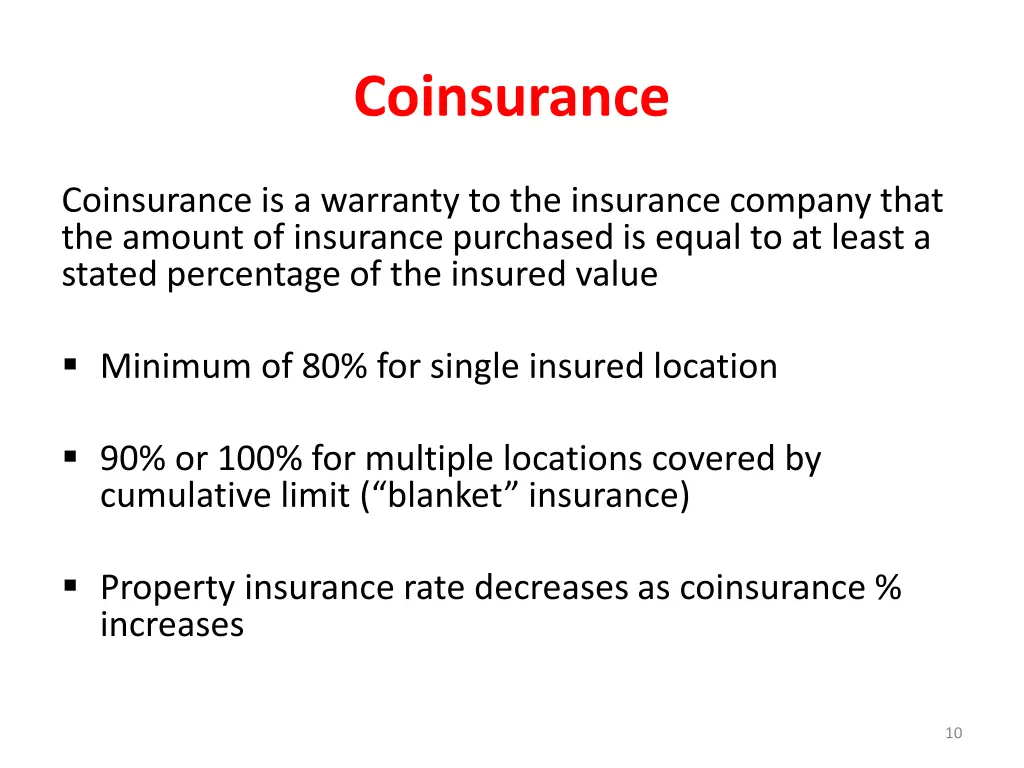 coinsurance