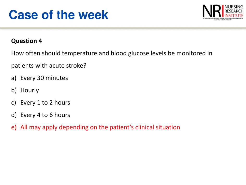 case of the week 12