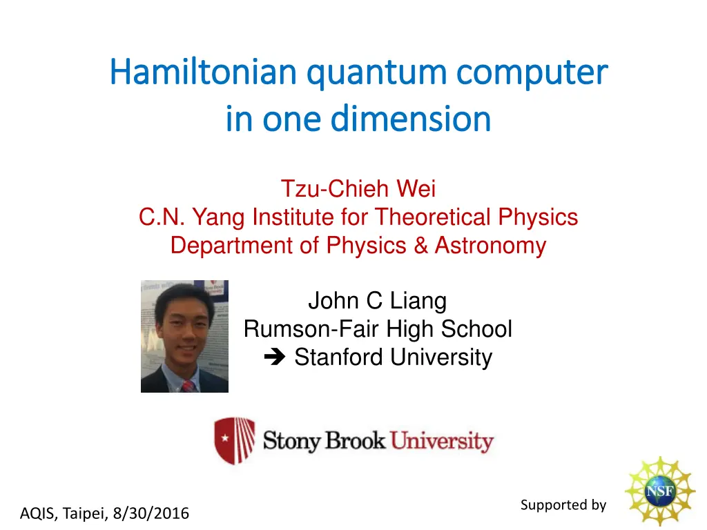 hamiltonian quantum computer hamiltonian quantum