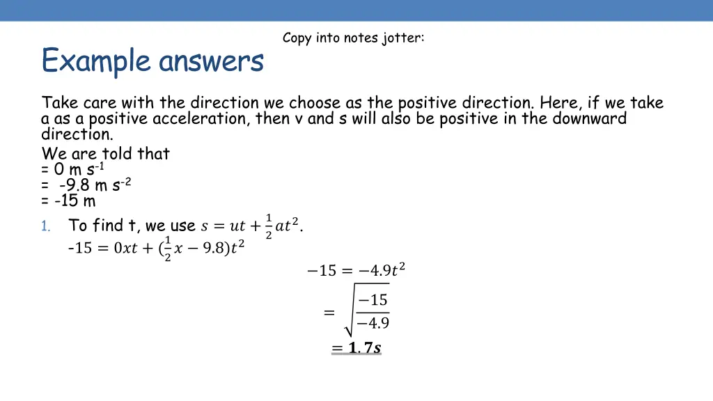 copy into notes jotter 7