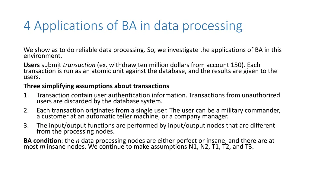 4 applications of ba in data processing