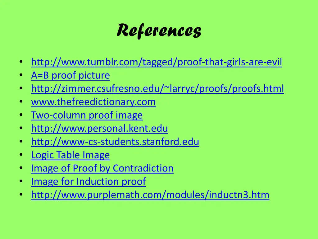 references