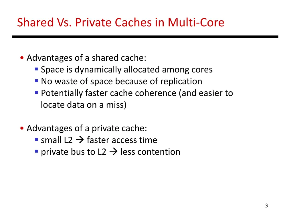 shared vs private caches in multi core 1