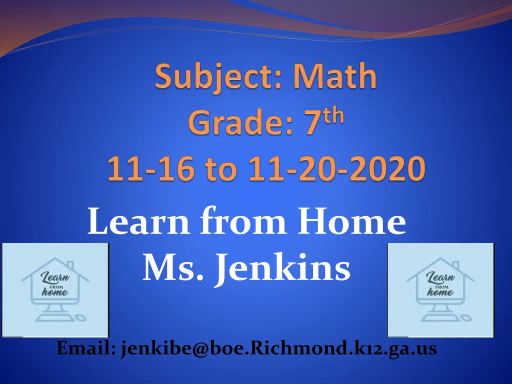 learn from home ms jenkins