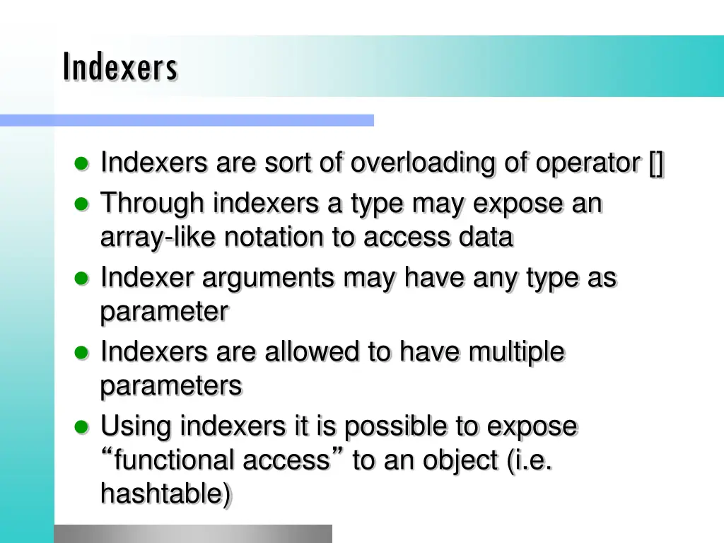 indexers