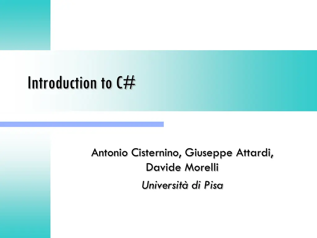introduction to c