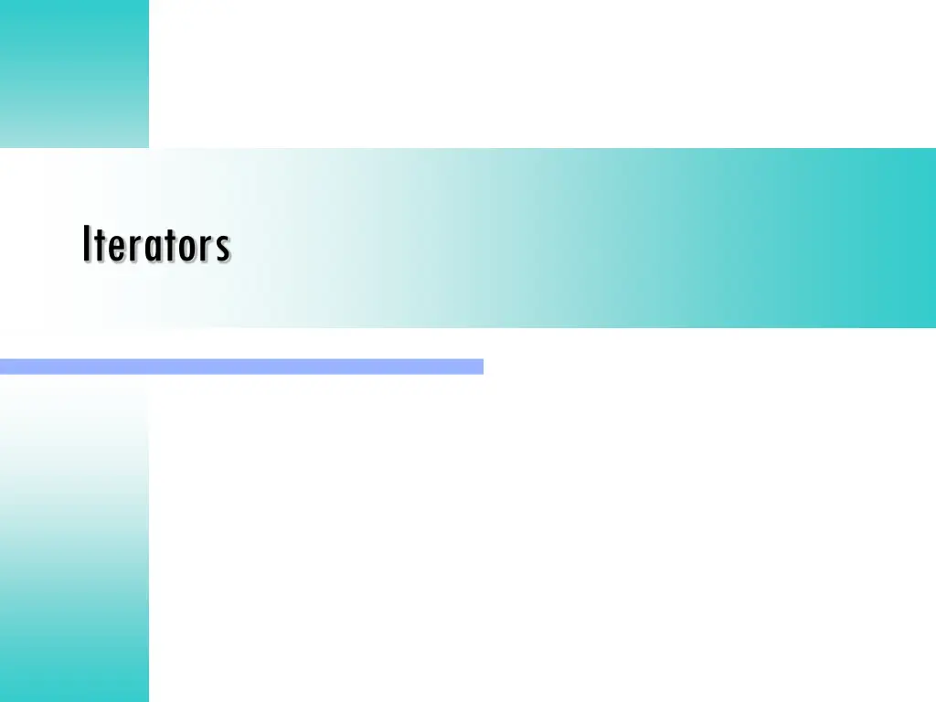 iterators
