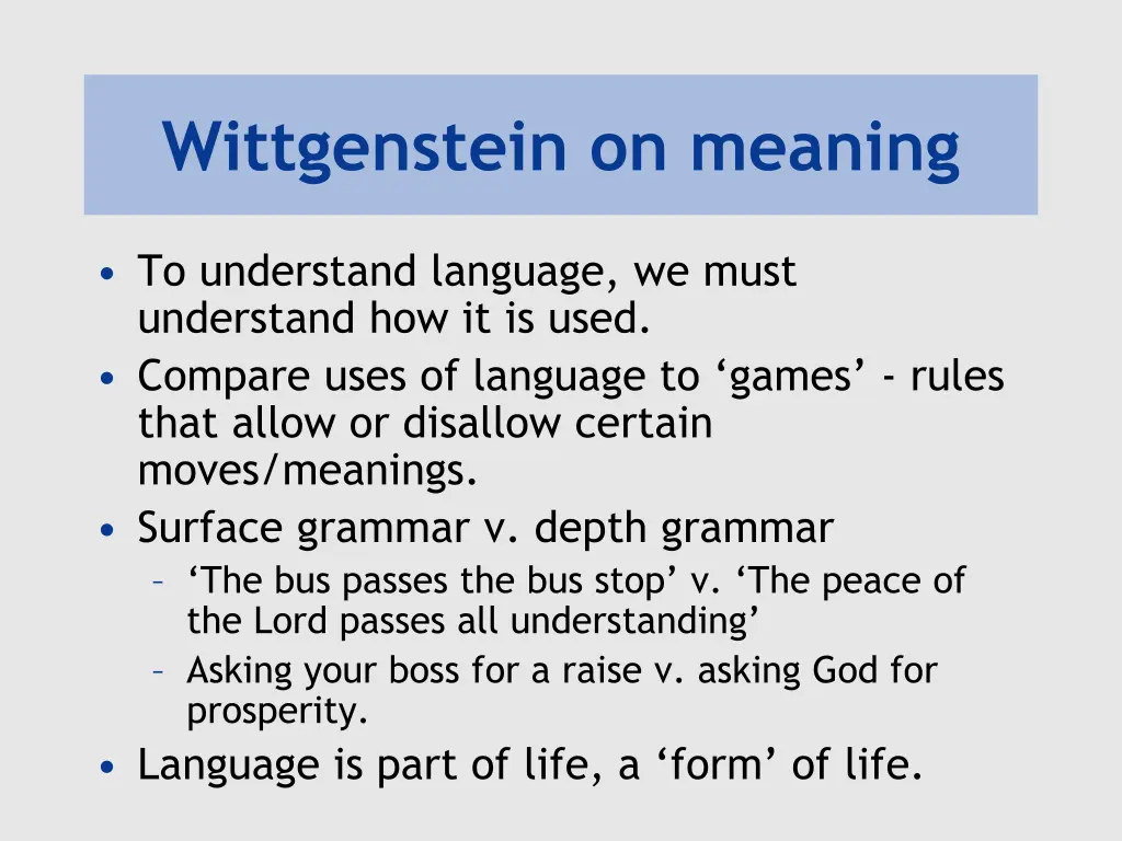 wittgenstein on meaning