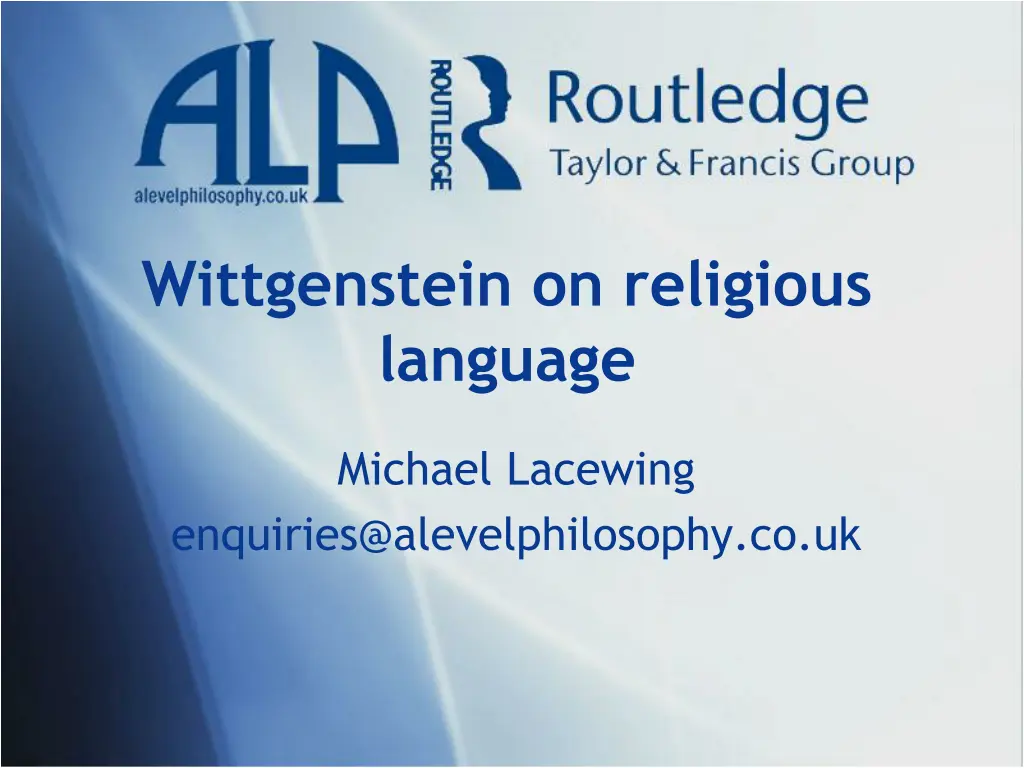wittgenstein on religious language