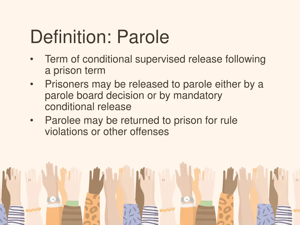 definition parole