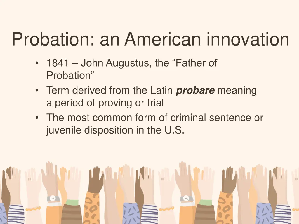 probation an american innovation