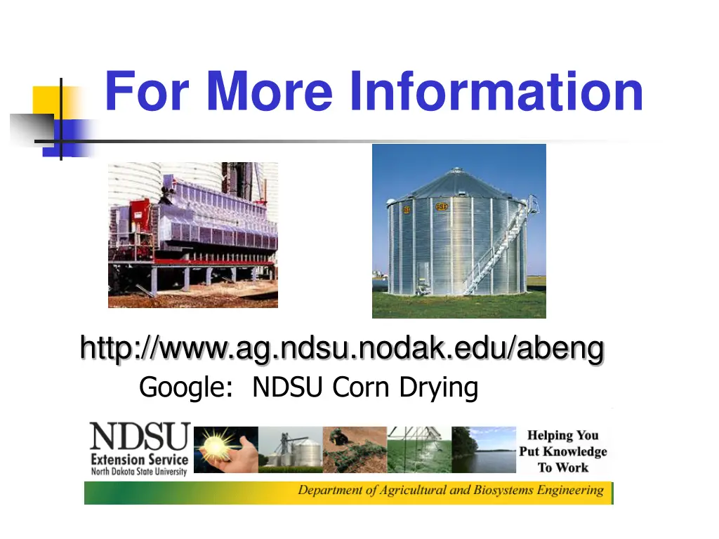for more information